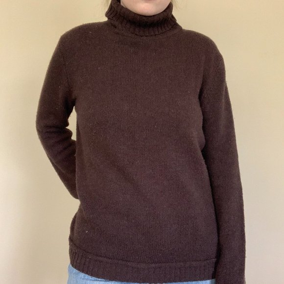 Brown Long Sleeve Turtleneck - Picture 4 of 9